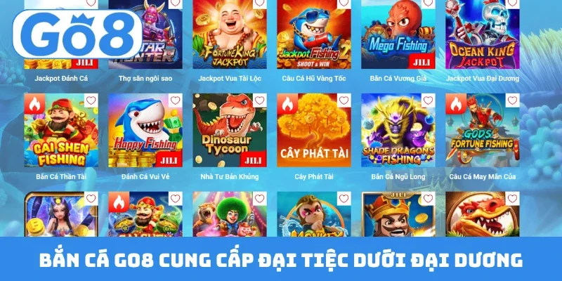 ban ca go8 cung cap dai tiec duoi dai duong Bắn cá GO8 cung cấp đại tiệc dưới đại dương
