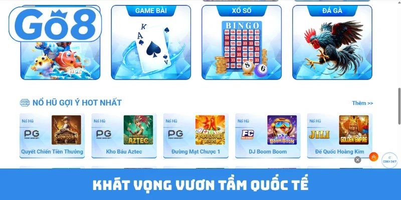 Khát vọng vươn tầm quốc tế